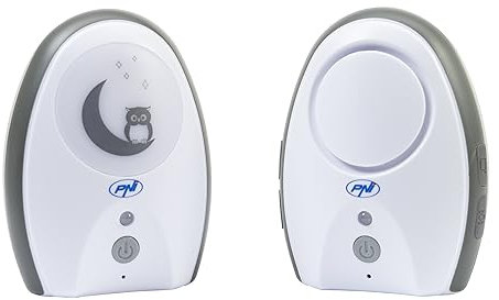 Audio Babyphone PNI B6500 kabellos, Gegensprechanlage, mit Nachtlampe, Vox- und Pager-Funktion, einstellbare Mikrofonempfindlichkeit