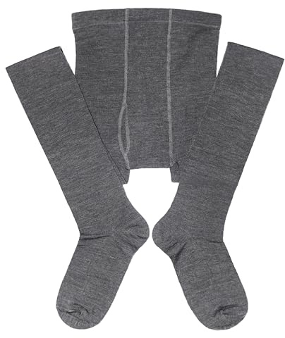Weri Specialherrstrumpbyxor med gylf och herrleggings i ull, Antracit, 58-60