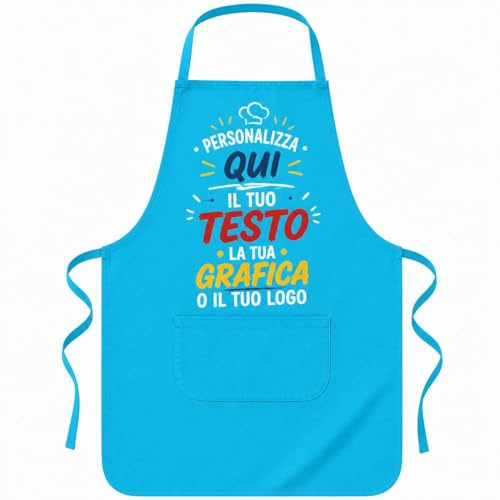 Gruppo Veneziano - Grembiule da cucina personalizzato - Personalizza ora il tuo grembiule da cucina con Nomi, Testi , loghi - 100% made in italy