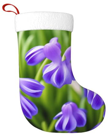 Miniks Hyazinthen-Blume, Weihnachtsstrümpfe, hängende Ornament, Kamin, Weihnachtsbaum, Feiertagsparty-Dekoration, 45,7 cm