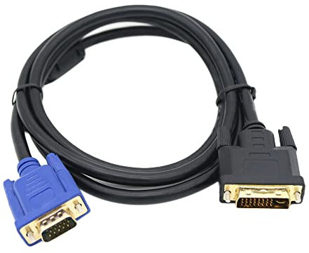 PEKKA Câble DVI vers VGA Câble HD VGA vers DVI Mâle vers Mâle