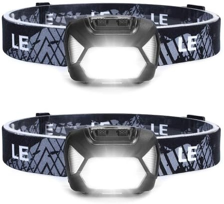 Offgridtec 2er Pack LED Stirnlampe & Kopflampe, 220lm 1300 Lux, IPX4 Wasserdicht, 3 Lichtmodi inkl. Rotlicht, Headlamp für Kinder & Erwachsene, Camping Wandern Angeln, Batteriebetrieben