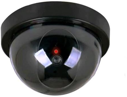 Cámara de vigilancia CCTV de seguridad de cúpula falsa intermitente LED para uso en interiores y exteriores
