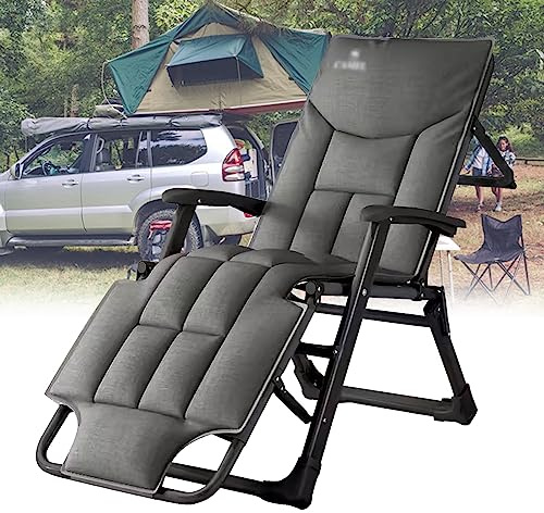 SZITW Schwerelosigkeitsstuhl, Premium-Rasenliege, zusammenklappbar, tragbare Chaiselongue, Chaiselongue-Stuhl für Terrasse, Strand, Camping, Pool, Sonnenbaden