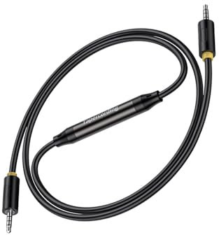 Hrtyvhin 100 Cm 3 5 Mm Maschio A Maschio Coppia di Cavi Ascolti Linea Di Registrazione Bidirezionale Per Il Collegamento Di Cuffie Con Telefoni