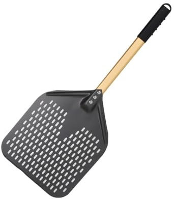 Pelle à Pizza 10 11 12 13 14 Pouces Pelle à Pizza perforée Pelle tournante pour Four Pelle tournante Outils de Cuisine Pelle à Pizza antiadhésive (14 Pouces 76 cm Bleu) (11 Pouces 69 cm G