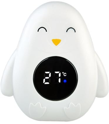 Agua Digital Para Bebé | Probador Temperatura En Forma Pingüino Dibujos | Termómetro Baño Para Bebé | Termómetro Digital Para Bañera, Para Baños, Piscinas, Aguas Termales