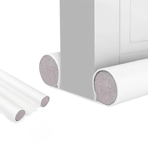Boudin Isolant pour Porte. Boudin en Similicuir Réglable pour Portes et Fenêtres Entre 32 et 94 cm. Double Isolation Isolation Acoustique, Réduit Froid/Chaleur, Vent, Lumière, Poussière, Insectes.