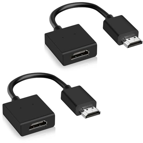 NiceBest Cable Alargador HDMI 2 Piezas, Hdmi Extender para Fire tv Stick 4K, Alargador Hdmi Macho Hembra Compatible con TV Stick, Extensor Corto para Chromecast/Fire TV/Roku