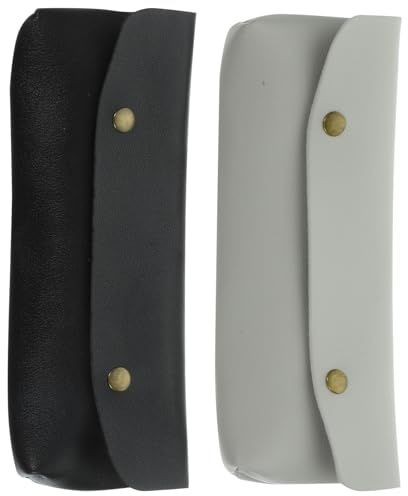 Yardwe Set 2 Pezzi Astuccio Porta Pennelli da Viaggio in Pu Pratico e Compatto, Design Delicato Finiture Raffinate, per Cosmetici e Trucco