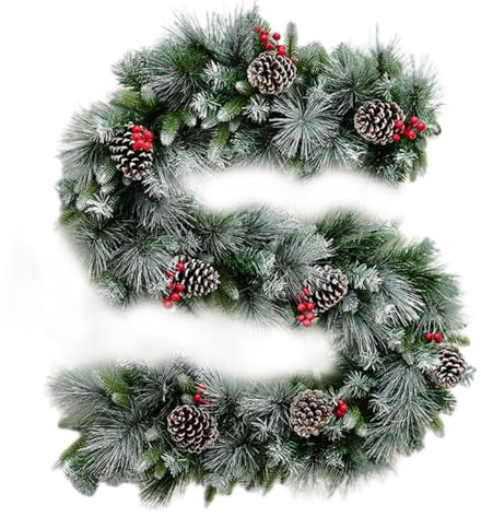 Weihnachtsgirlande für Treppengeländer, 2 m, realistische rote Beeren, Weihnachtsgirlande, für Kamine, Kaminsims, , Hochzeit, Haustür, Urlaub, Winter, Festival, Treppengeländer, Esstisch