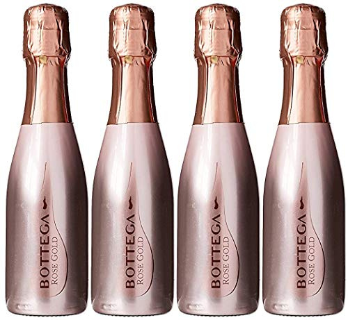Bottega Rose Gold Prosecco Sparkling Wine 4 x 20cl
