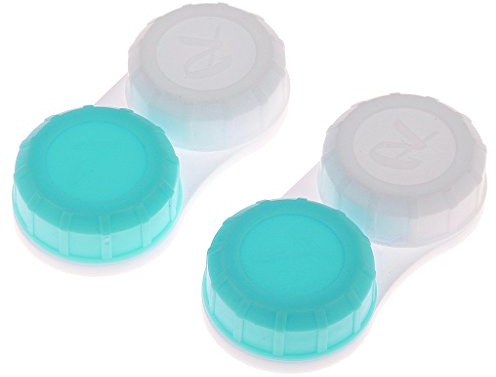 Sharplace 10 Piezas Estuche de Lentes de Contacto, Caja de Almacenamiento, Contenedor de Lentes de Contacto