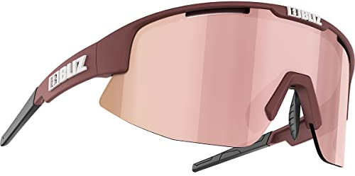 Bliz Damen Matrix Small Sonnenbrille, Matt Burgundy/Brown W Rose MUL, One Size