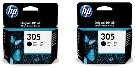 HP 305 Multipack, Schwarz, mit: DeskJet 2710 2720 2721 2722 2723 2724 DeskJet Plus 4110 4120 4122 4130 Envy 6010 6020 6022 6030 6030 605 032 Ende. vy Pro 6420 6422 6430 6432