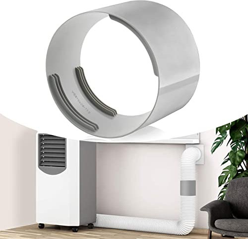 Raccord de tuyau d'échappement pour climatiseur,Adaptateur de Tuyau Extension pour Ventilateur,connecteur de tuyau d'évacuation universel pour climatiseur,Connecteur Fileté Mobile (150mm)