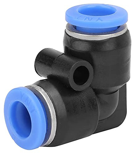 Pneumatischer Anschluss, 10 Stück Kunststoff, gleicher Winkel, Schnellkupplung, pneumatischer Luftschlauch, Steckfitting(PV-8（8mm）)
