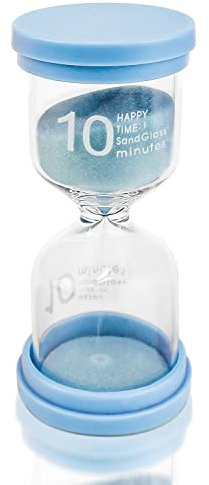 Sanduhr Zeitmesser Sanduhren 10 Minuten Timer für Kinder | Glas Timer für Schule Kita Klassenzimmer Spiele Zuhause Küche Büro Tea Time Kinder zähneputzen