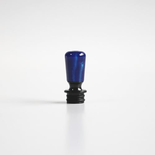 WratryParts 510 MTL - Boquillas de resina de acero inoxidable con punta de goteo para tanque de 510 hilos RTA RDA Subohm (negro azul)