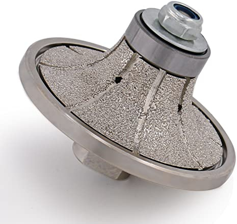 BSRTTOOL B25 3/8 Demi-Bullnose Rond Diamant Profiler à main pour granit, béton, marbre, pierre, filetage M14
