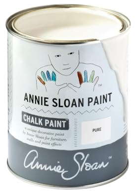 Annie Sloan Chalk Paint® (Pure, 1 Litre/33.8 Fl Oz) a unique decorative paint for furniture, cabinets and home décor with no sanding or priming