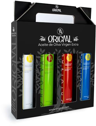 ORIGIVAL® PACK 4 Aceite de Oliva Virgen Extra 500ml de Máxima Calidad - Aceite de Oliva Virgen Primera Calidad y Aceite Saludable y Beneficioso para Dieta Equilibrada - Cosecha 2024/2025