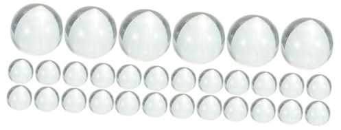 Amosfun 30pcs Glass Marbles Decoration round Glass Beads for Vase Fillers Small Marbles for Crafts Beads for Centerpieces