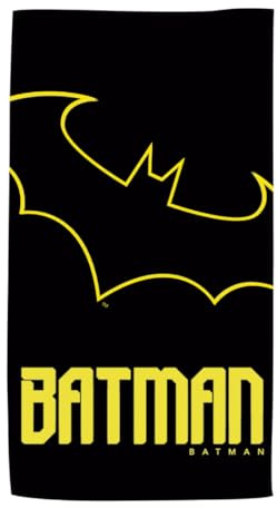 ARDITEX, Toalla de Playa Batman, Toalla Niño de Microfibra, Grande, para Piscina, Tumbona, Baño, Ducha, 100% Poliéster, 170 x 90 Centímetros, 240 gsm