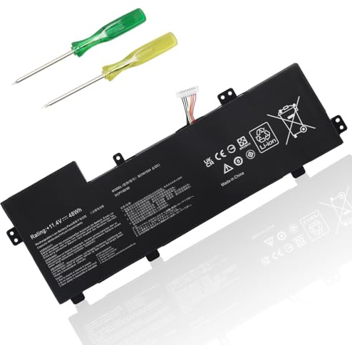 OPAHUTER B31N1534 Laptop battery for ASUS Zenbook U5000 UX510 UX510UW UX510UX Series UX510UW-1A UX510UX-1A UX510UW-RB71 UX510UX-CN044T 11.4V 48Wh