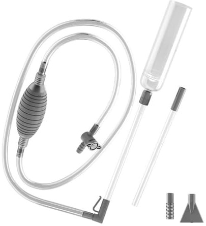 Rxgiasup Set di attrezzi per la pulizia degli acquari con design a sifone per uno scambio efficiente dell'acqua e la rimozione dello sporco. Set di pulizia per acquari con pompe a sifone
