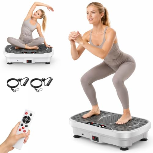 Vibration Plate Exercise Machine, Full Body Shaker Workout Equipment