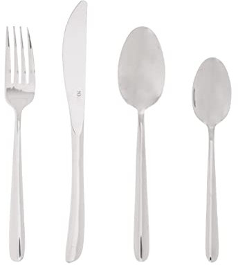 Secret de Gourmet - 24 piezas cubiertos de acero inoxidable Orba