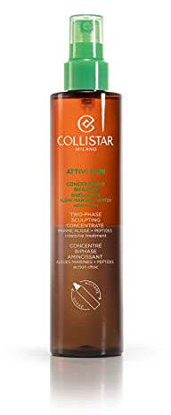 Collistar Attivi Puri Concentrato Bifasico Snellente Alghe Marine + Peptidi, Spray Corpo Drenante, Leviga, Ricompatta e Riduce gli Accumuli Adiposi, per Tutti i Tipi di Pelle, 200 ml