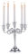 Nuptio Candelabro Portacandele D'argento Candelieri 5-braccia 27cm Alto Candela Bastone Sta per Candele Coniche per Matrimonio Festa di Compleanno Centrotavola da Pranzo Decorazioni Natalizie