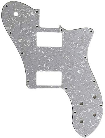 Passend für Fender Professional Tele Deluxe Humbucker-Stil Gitarren-Schlagbrett (4-lagig, White Pearl)