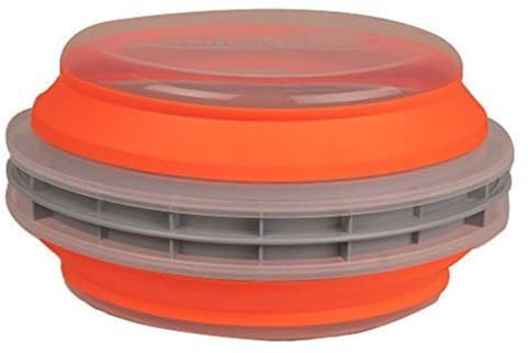 CanCooker Batter Bowl XL: Collapsible, Mess-Free, Dishwasher and Microwave Safe, Chemical-Free in Vibrant Orange