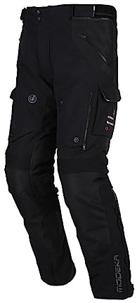 Modeka Panamericana 2 Motorrad Textilhose, schwarz, Short 2XL