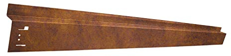 HN Kernstützen Metallwaren Cortenrasenkante mit Radlauf 120 x 9,5 cm Beeteinfassung Beetumrandung, Farbe :Corten/Rost, Verlegelänge :15er Set 17.00 m