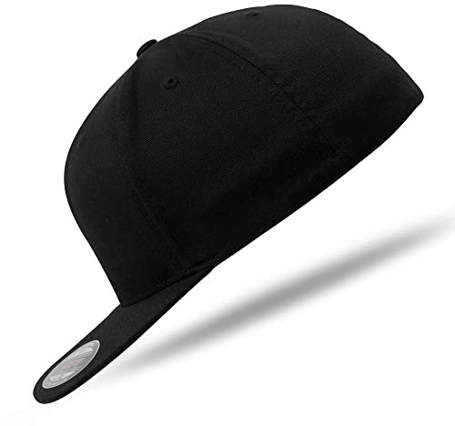 Flexfit Flat Visor Cap 6277FV Black L/XL - im Bundle mit UD Skull Bandana