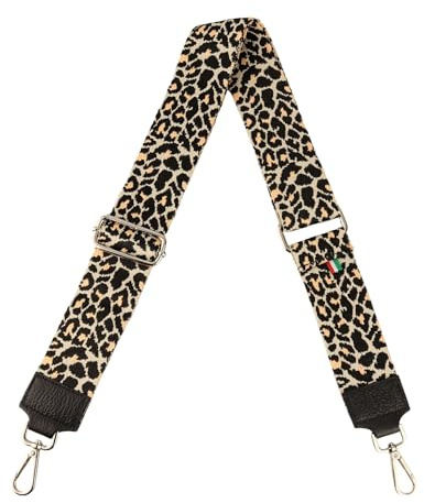 MIRROSI Schulterriemen Made in Italy aus Echtleder Schultergurt für Tasche zum Wechseln 5cm Breit Bohemian Style Längenverstellbar