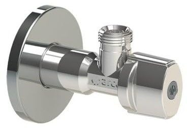 Suinga Llave de Corte Escuadra 1/2 x 3/8 Profesional | Válvula para Fregaderos, Lavabos y Cisternas | Llave Escuadra WC Antical