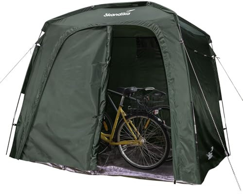 Skandika Storage Tent L | Gerätezelt, Fahrradgarage, 1,7m Stehhöhe, wasserdicht, Winterfest, mit Boden, Lagerzelt, Unterstand, Fahrrad Garage, Zelt | Outdoor, Garten, Camping