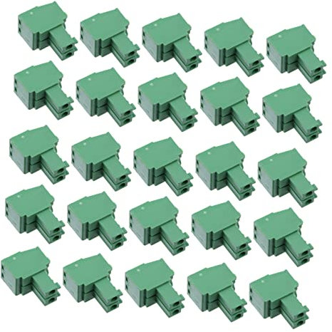 SOLUSTRE 50stücke Rechtwinklige Terminal Steckverbinder Pcb Schraubklemmenblock