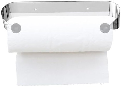 Portasciugamani da cucina, supporto per rotoli di asciugamani da cucina, porta rotolo da cucina in acciaio inossidabile sotto l'armadio, porta asciugamani in carta sospesa, porta asciugamani