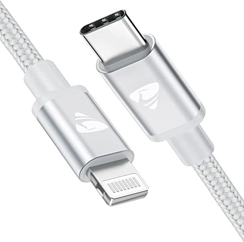 Aioneus Lightning Kabel USB C, iPhone Ladekabel 2M Apple MFi Zertifiziert USBC auf Lightning Kabel Nylon Power Delivery Schnellladekabel USB C für iPhone 14 13 12 11 Pro Max XS XR 8Plus