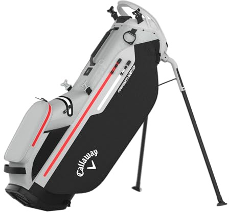 Callaway Golf Fairway C HD wasserdichte Standtasche, 2025, Schwarz/Grau/Rot