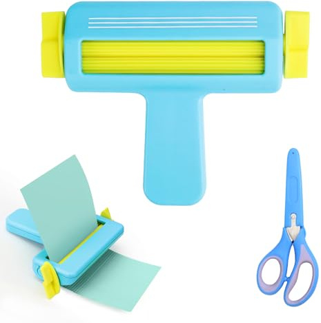 NCTNCX Papier Crimper Papier Welle Shaper mit Welleneffekt für DIY Scrapbooking und Bastelprojekte Papier Quilling Werkzeug (Blau)