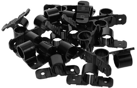 DECOMELODY 50pcs Pex Pipe Support Brackets, Wall Ceiling Mounted Plastic Clips, 1/2 Inch Universal Size, Sturdy for Plumbing Projects and Commercial Building Kit