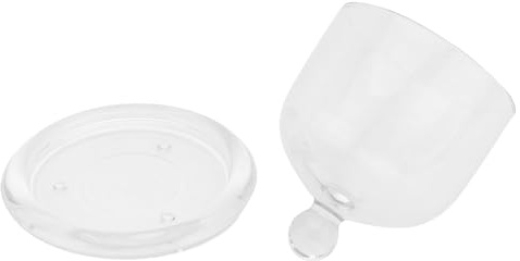 GLEAVI Couvercle En Verre Transparent De Cloche Décorative Pour Gâteau, Resistant à La Chaleur, Couverture Fleurie, Abat-jour Pour Aliments, Protection Anti-poussière Pour Usage Domestique