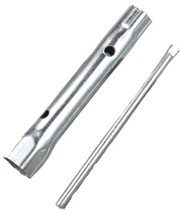 EnxJire Rohrsteckschlüsselsatz Rohrsteckschlüssel, extra lang, Sechskant-Hohlschlüssel for Duschventilbuchse, silberfarben(E)